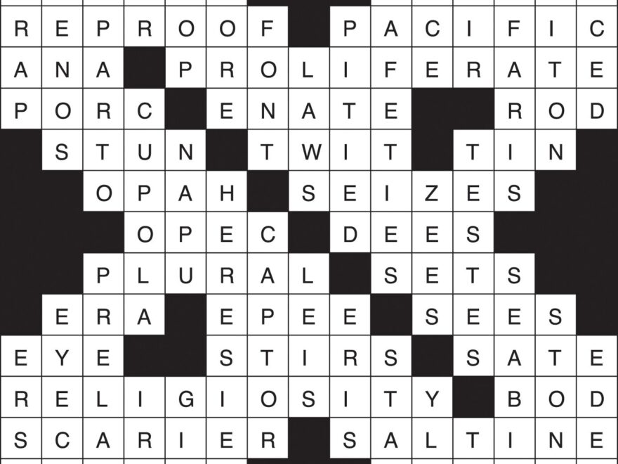 Crossword Puzzle Answers January 23 29 2025 The Northern Light