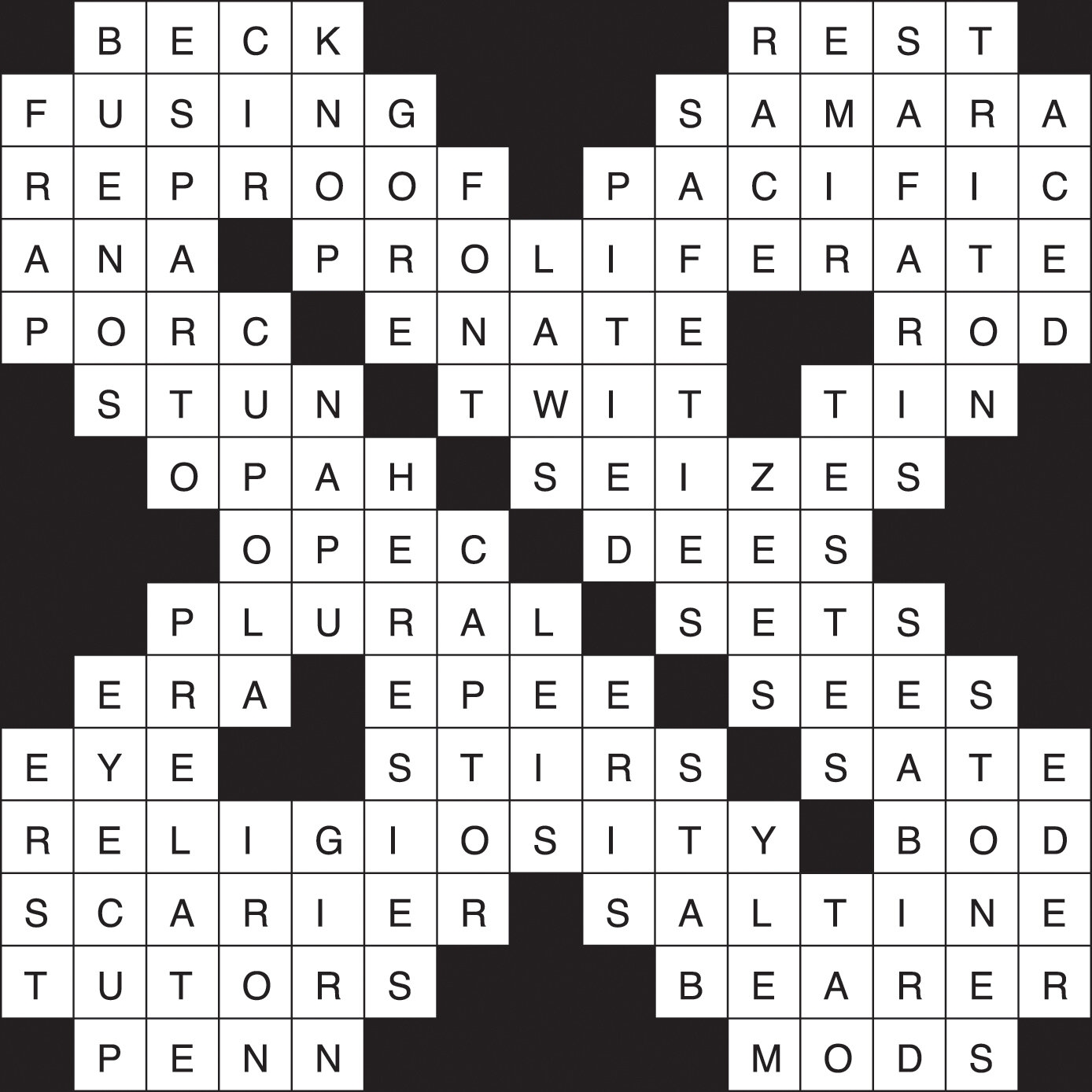 Crossword Puzzle Answers January 23 29 2025 The Northern Light