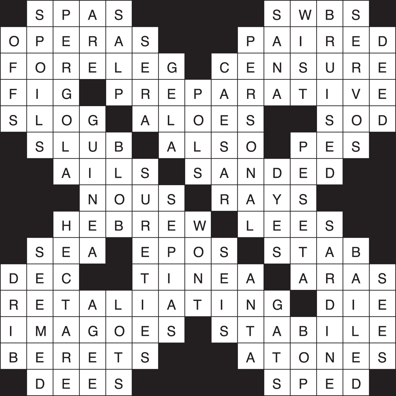 Crossword Puzzle Answers July 10 16 2025 All Point Bulletin