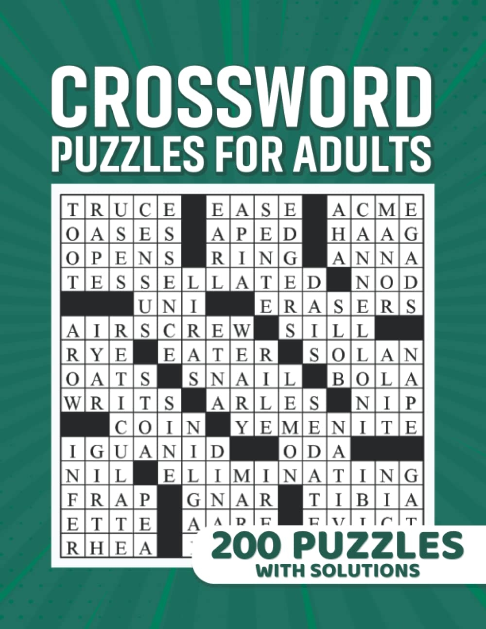 Crossword Puzzles For Adults Cross Words Activity Puzzle Book 200 Puzzles With Solutions Smith Shane 9781959983057 Amazon Books