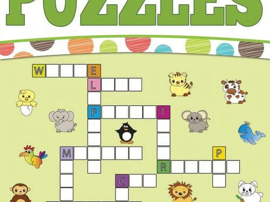 Crossword Puzzles For Kids Super Fun Edition Paperback Walmart