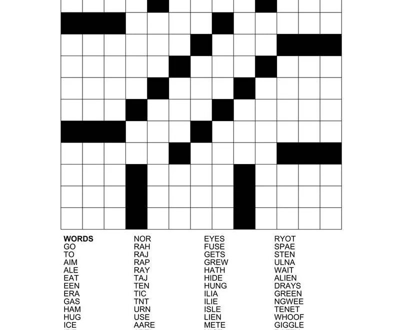 Digital Download 100 Printable Fill in Crossword Puzzles For Adults Large Print Easy To Read Word Fillin Games With Solutions Etsy