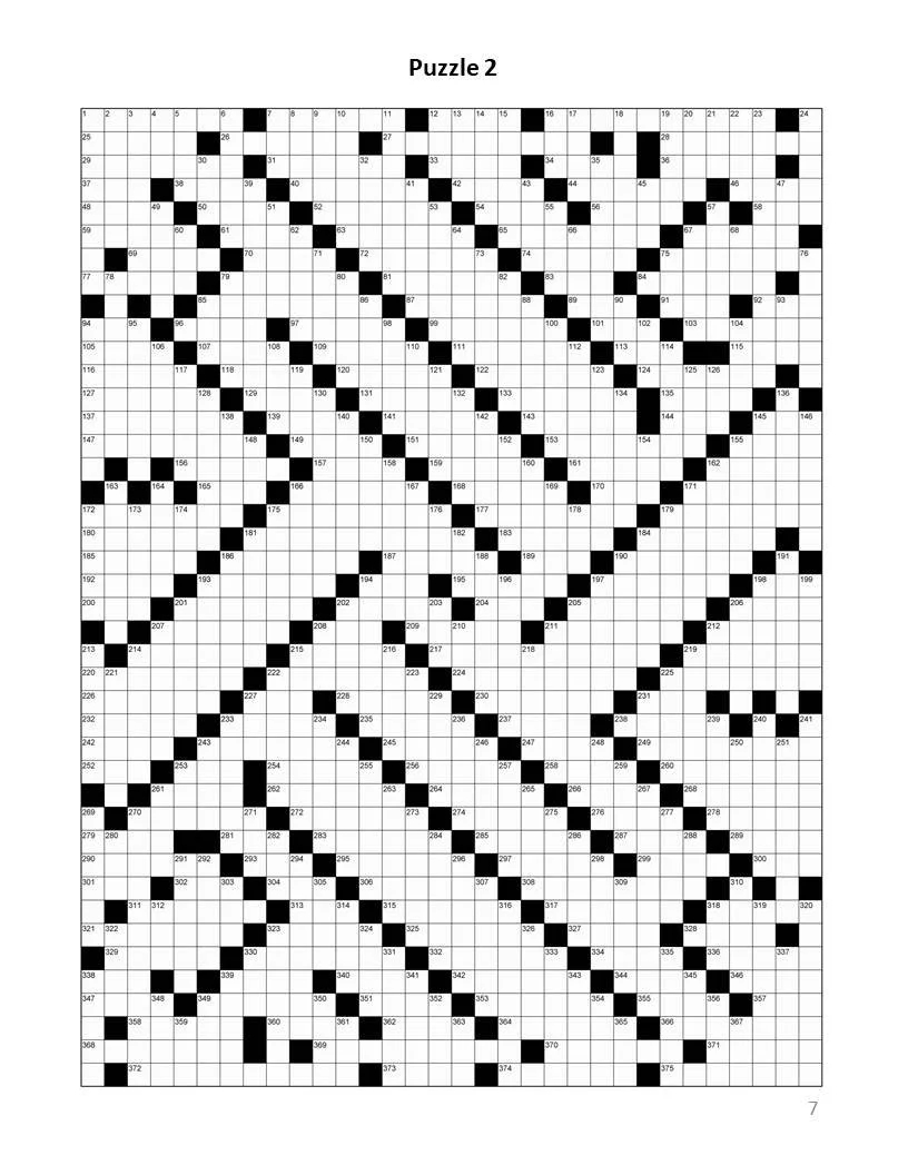 Digital Download 40 Printable Giant Crossword Puzzles For Adults Large Print Easy To Read Mega Size Games With Solutions Etsy