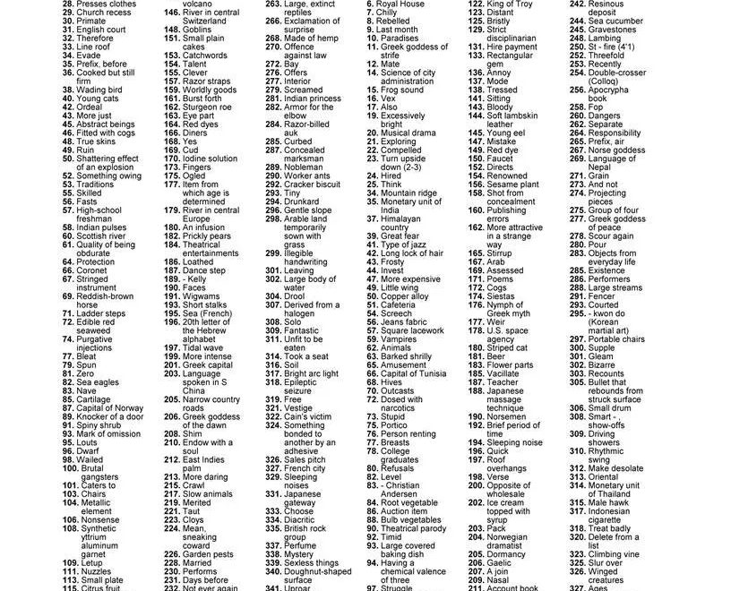 Digital Download 40 Printable Giant Crossword Puzzles For Adults Large Print Easy To Read Mega Size Games With Solutions Etsy Norway