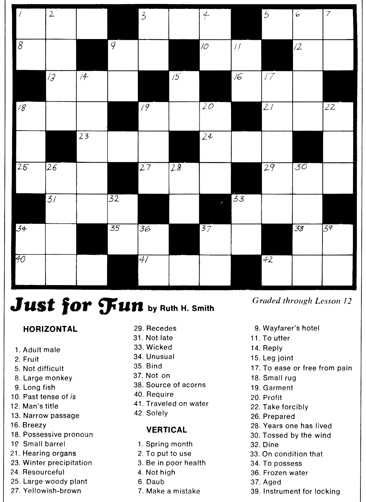 Easy Crossword Puzzle For Gregg Shorthand Practice R greggshorthand