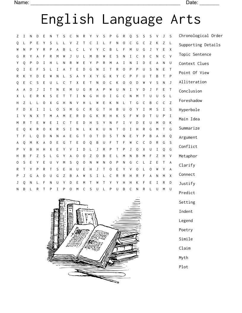 English Language Arts Word Search WordMint English Language Arts Word Search WordMint