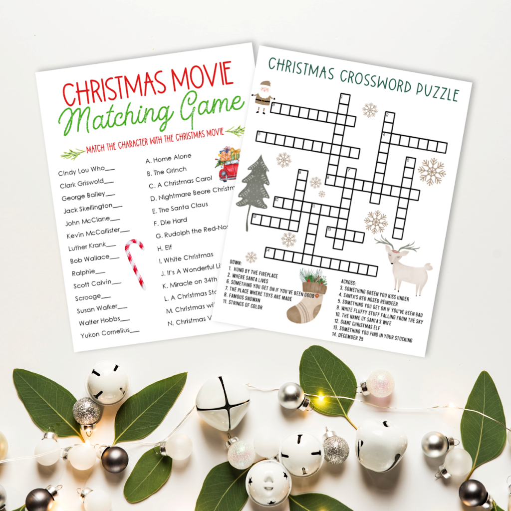 Free Christmas Activity And Game Printables The Girl Creative