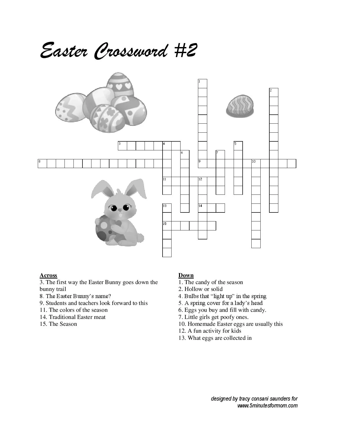 Free Printable Easter Crosswords