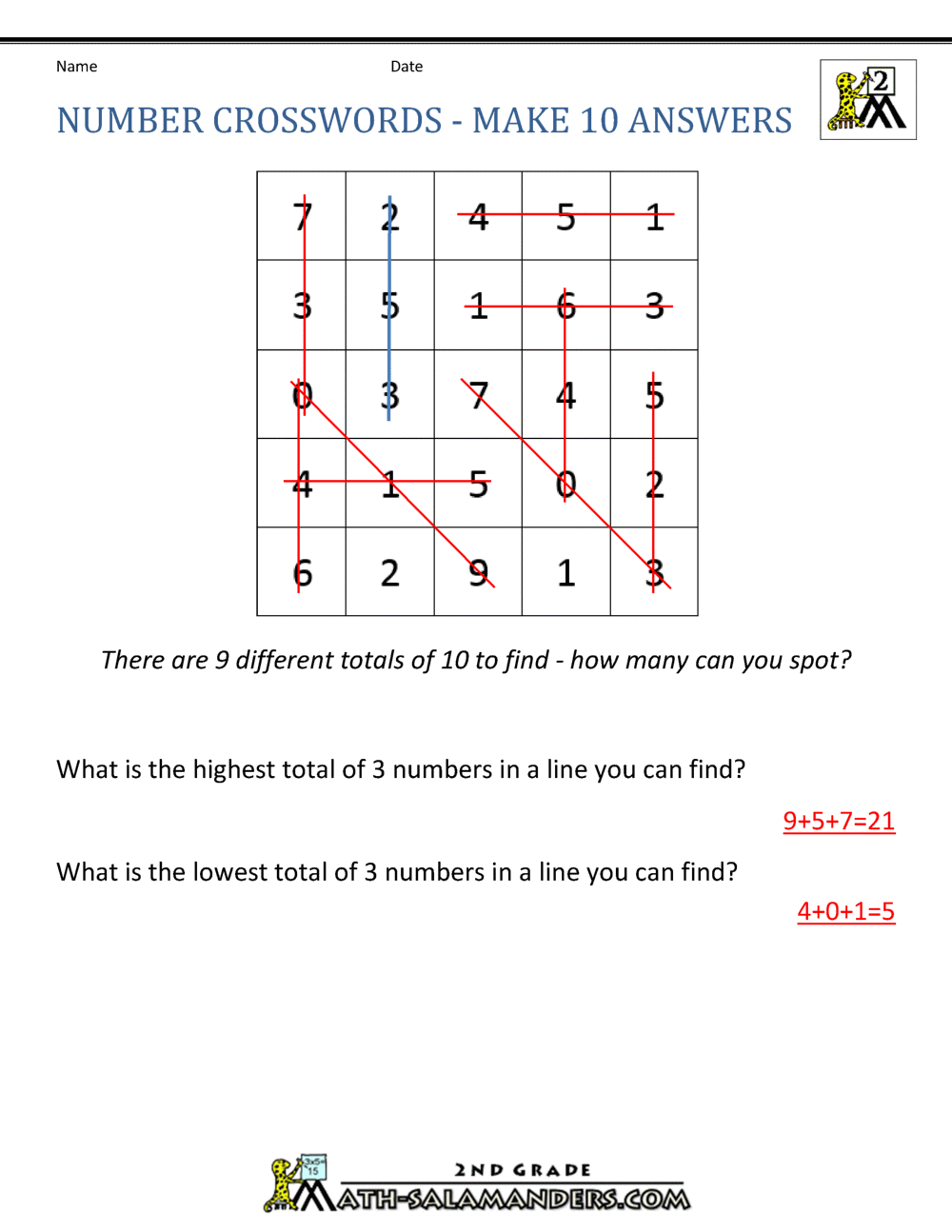Free Math Puzzles Addition And Subtraction
