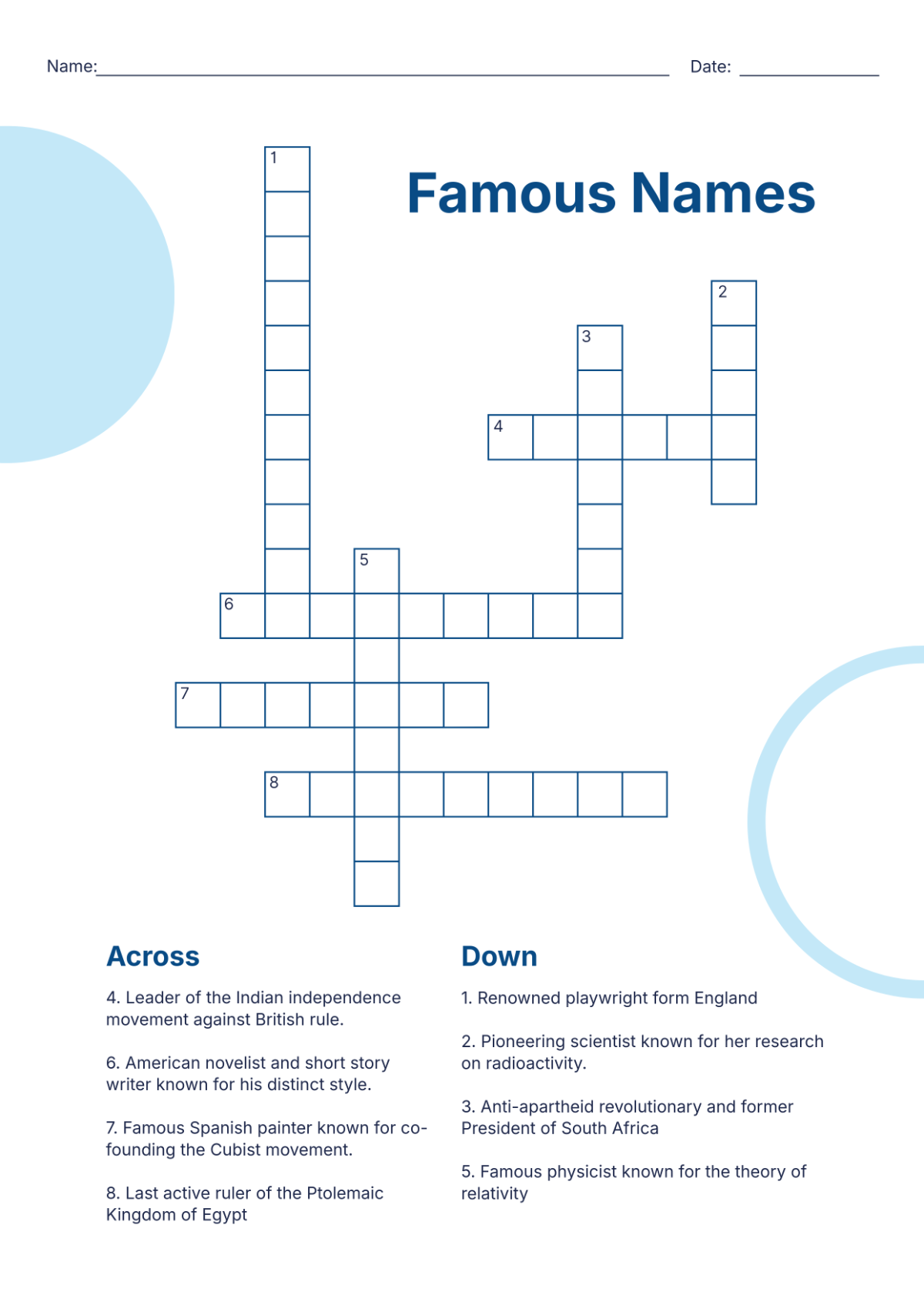 Free Mini Crossword Puzzle For Adults Template To Edit Online Free Mini Crossword Puzzle For Adults Template To Edit Online