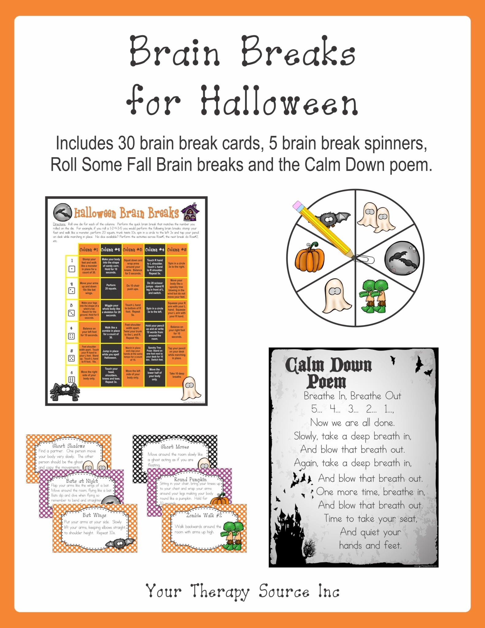 Free Printable Halloween Word Puzzles Your Therapy Source