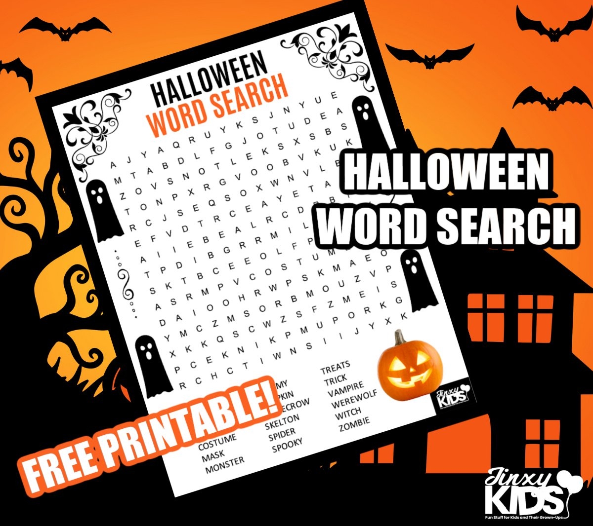 Halloween Crossword Puzzles Printable Adults