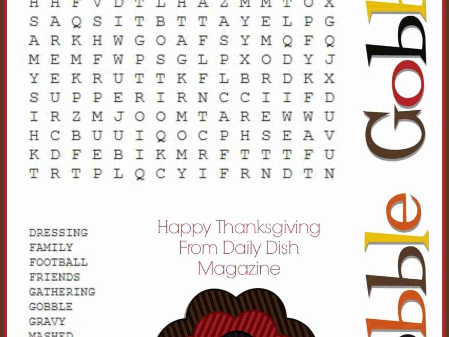Free Thanksgiving Puzzles Word Search And Maze Printable Daily Worksheets Library