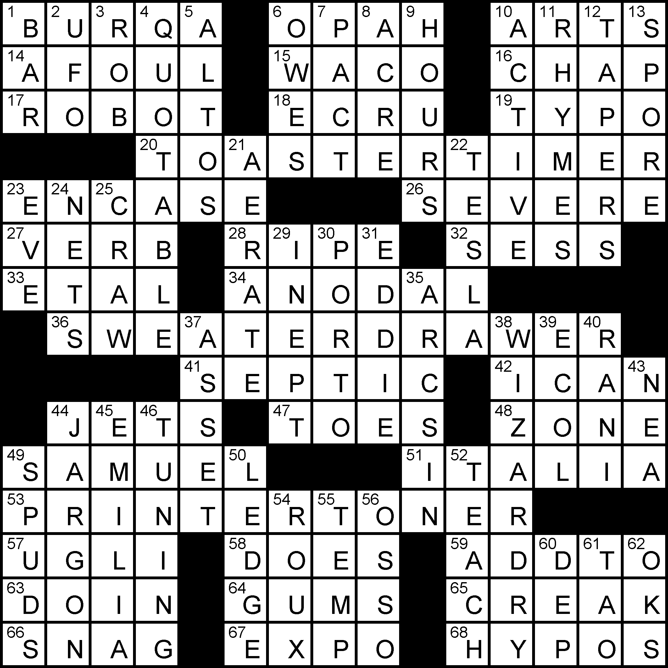Friday November 20 2015 Diary Of A Crossword Fiend