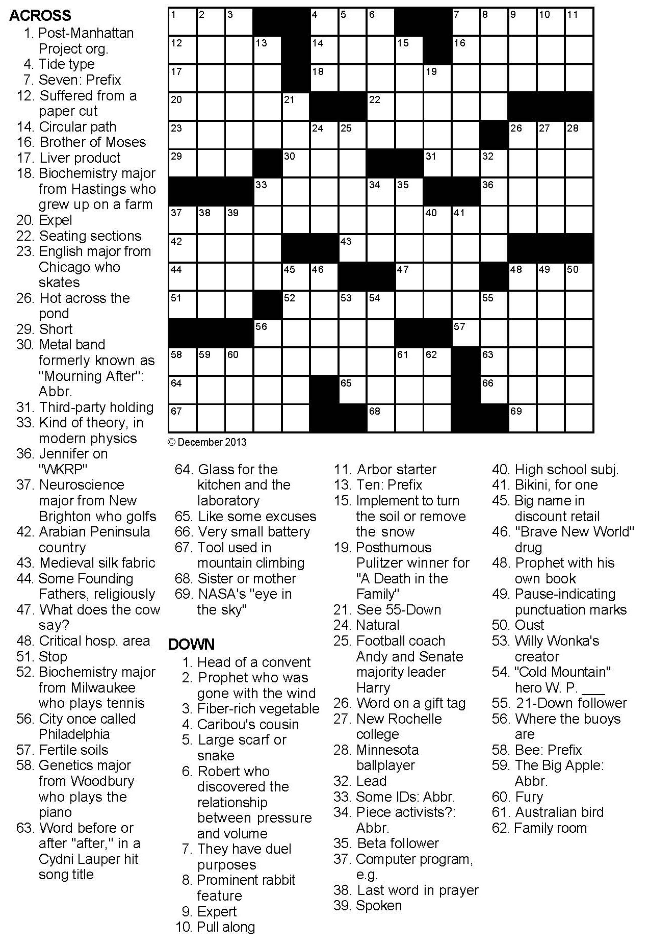 Fun Hot Sale Crossword Puzzles