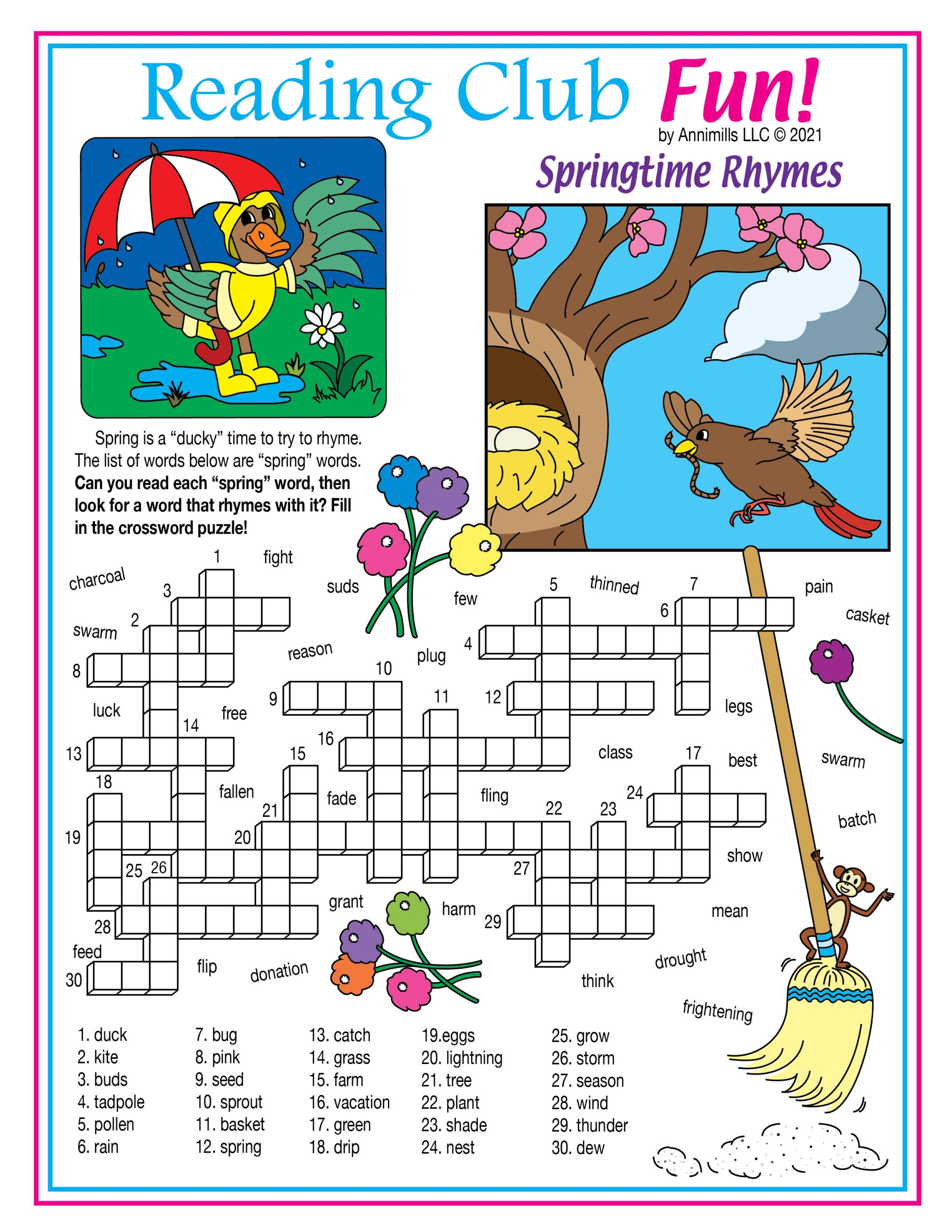 Get Ready For Spring Printable Activity Puzzles Made By Teachers