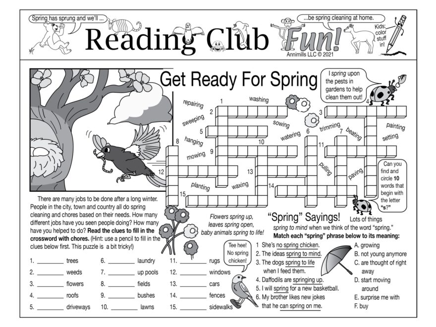 Get Ready For Spring Printable Activity Puzzles Made By Teachers