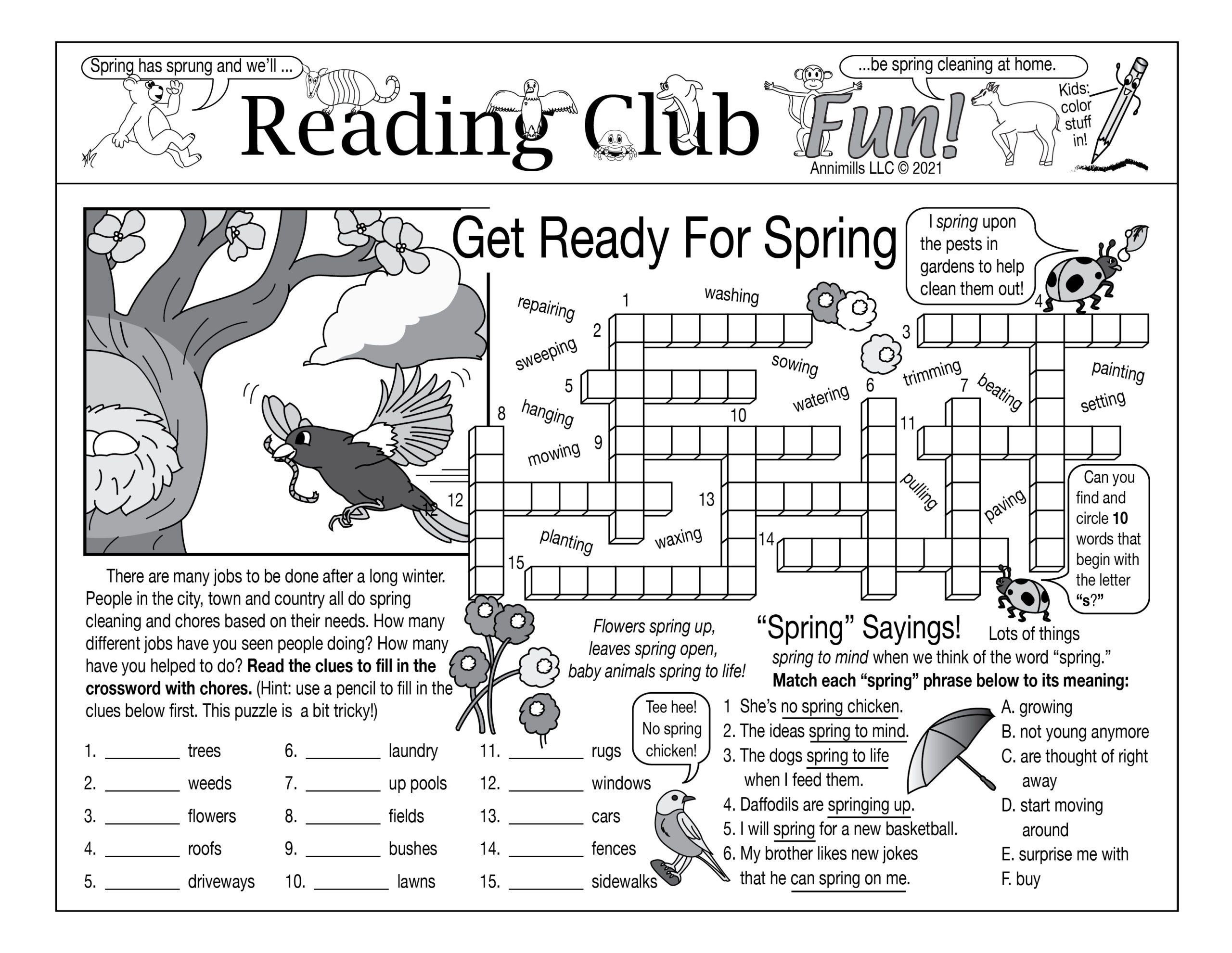 Get Ready For Spring Printable Activity Puzzles Made By Teachers