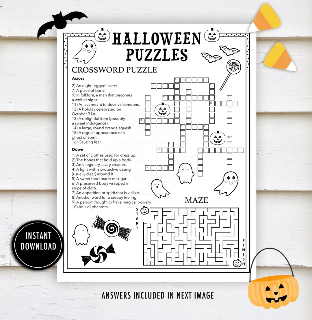 Fun Printable Crossword Puzzles For Adults