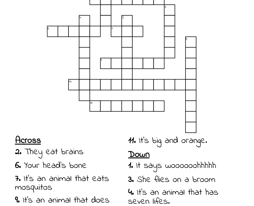 Halloween Crossword WordMint