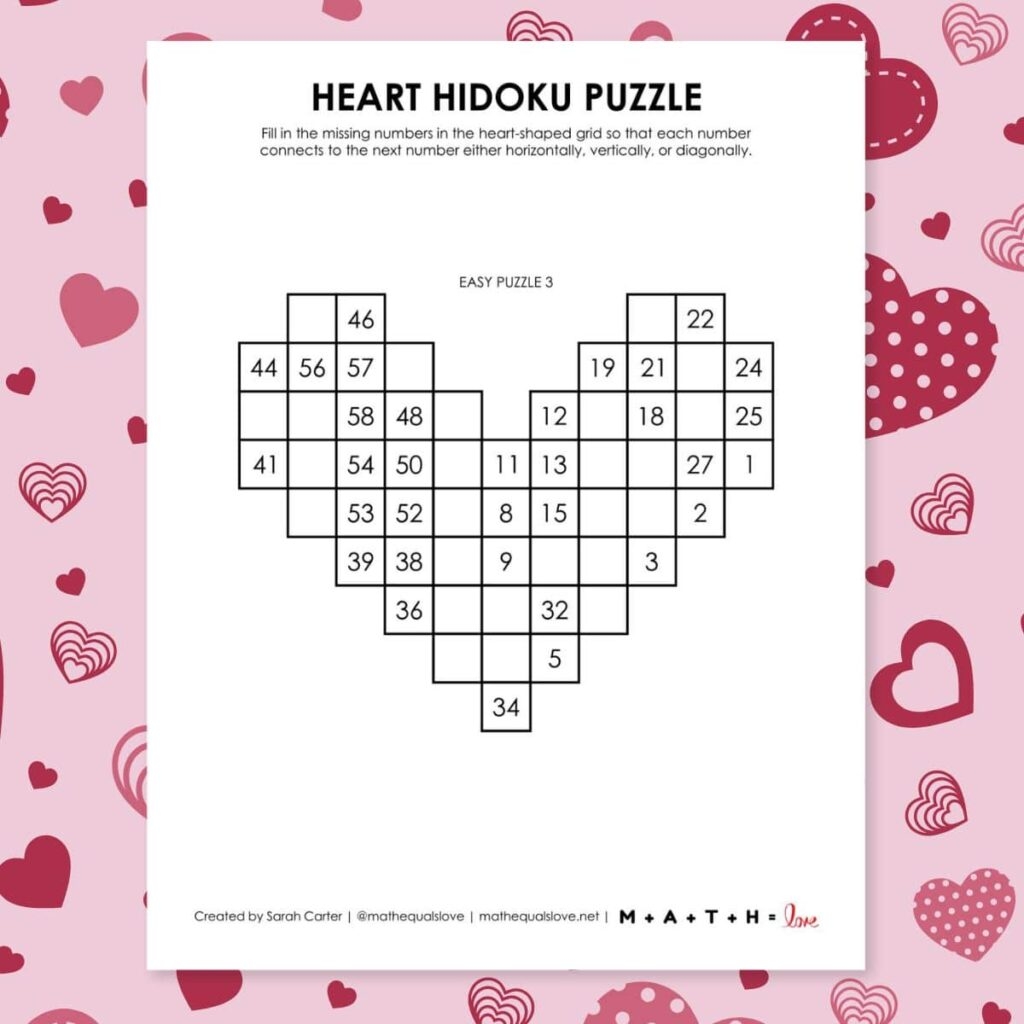 Free Printable Valentine Crossword Puzzles Printable
