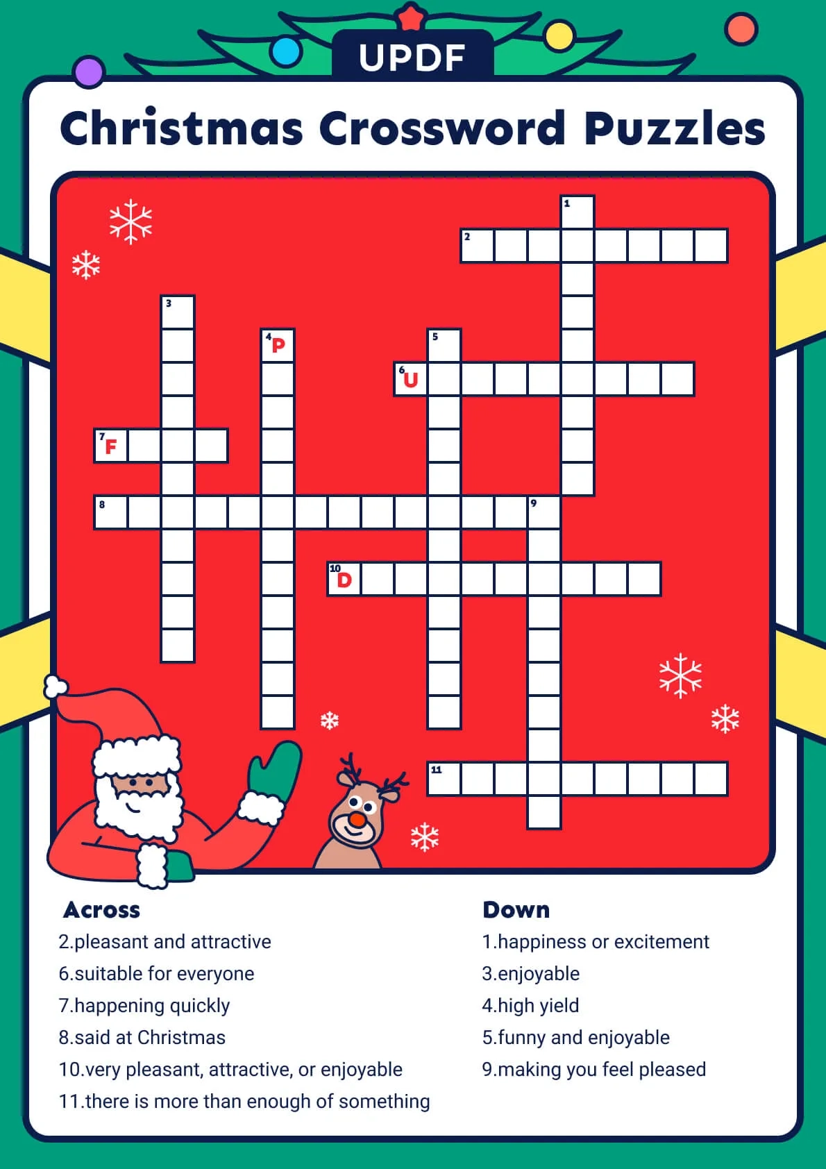 Christmas Crosswords For Adults Printable Christmas Crosswords For Adults Printable