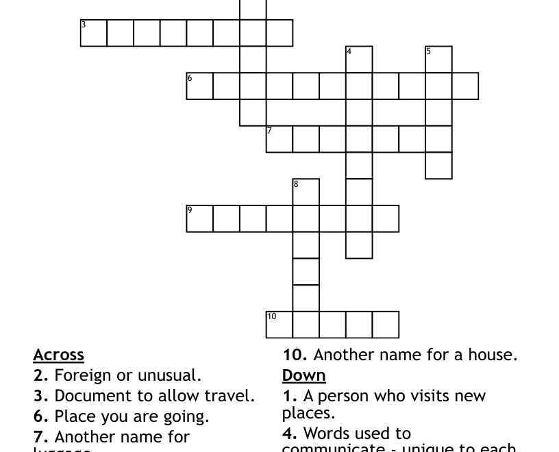 Holidays Crossword WordMint