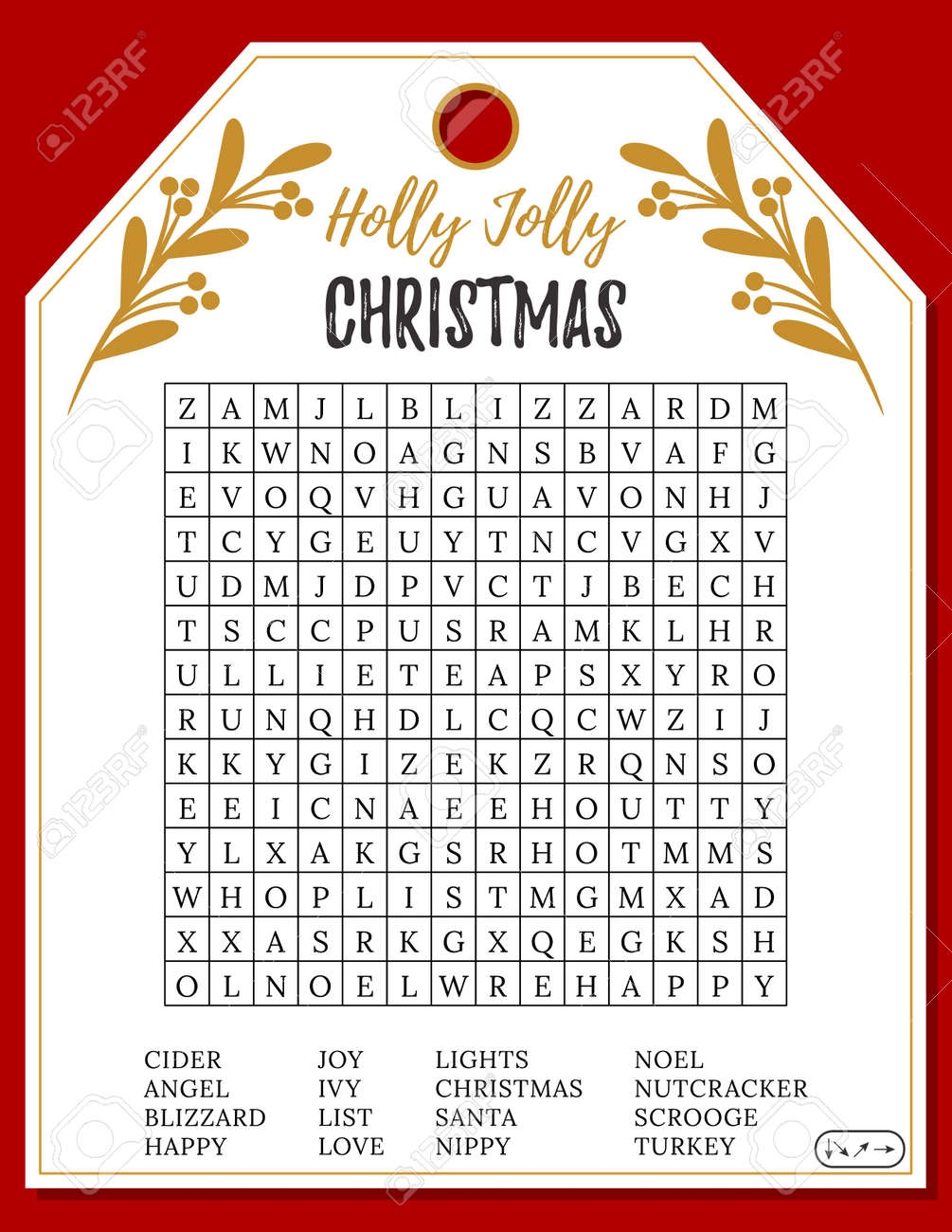 Holly Jolly Christmas Word Search Puzzle Fun Printable Activity Winter Game Cute Holiday Party Game DIY Template Find 16 Words Educational Crossword For Learning English Royalty Free SVG Cliparts Vectors And Stock Holly Jolly Christmas Word Search Puzzle Fun Printable Activity Winter Game Cute Holiday Party Game DIY Template Find 16 Words Educational Crossword For Learning English Royalty Free SVG Cliparts Vectors And Stock