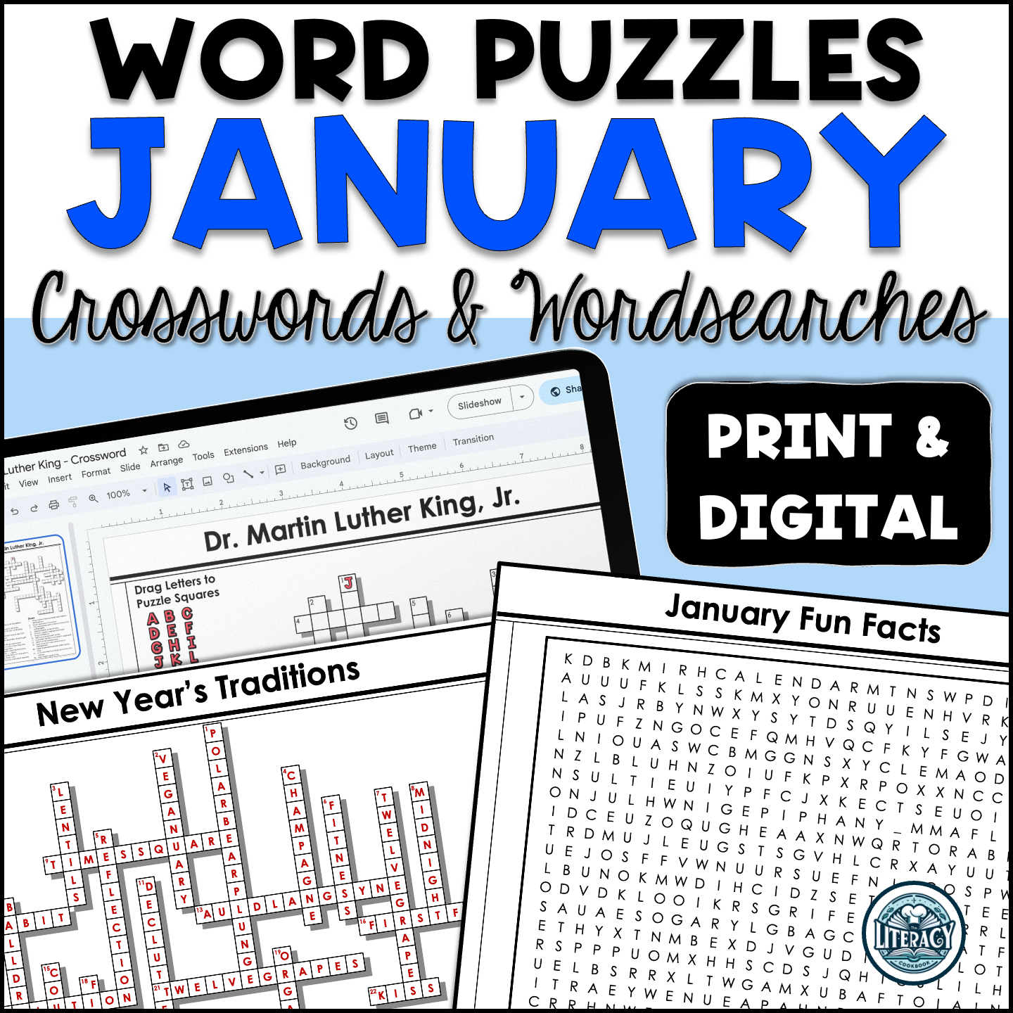 January Crossword Puzzles Word Search Middle High School Print Digital Resources Classful January Crossword Puzzles Word Search Middle High School Print Digital Resources Classful