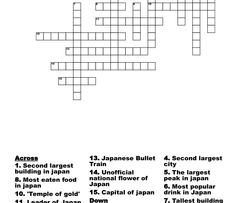 Japan Crossword WordMint