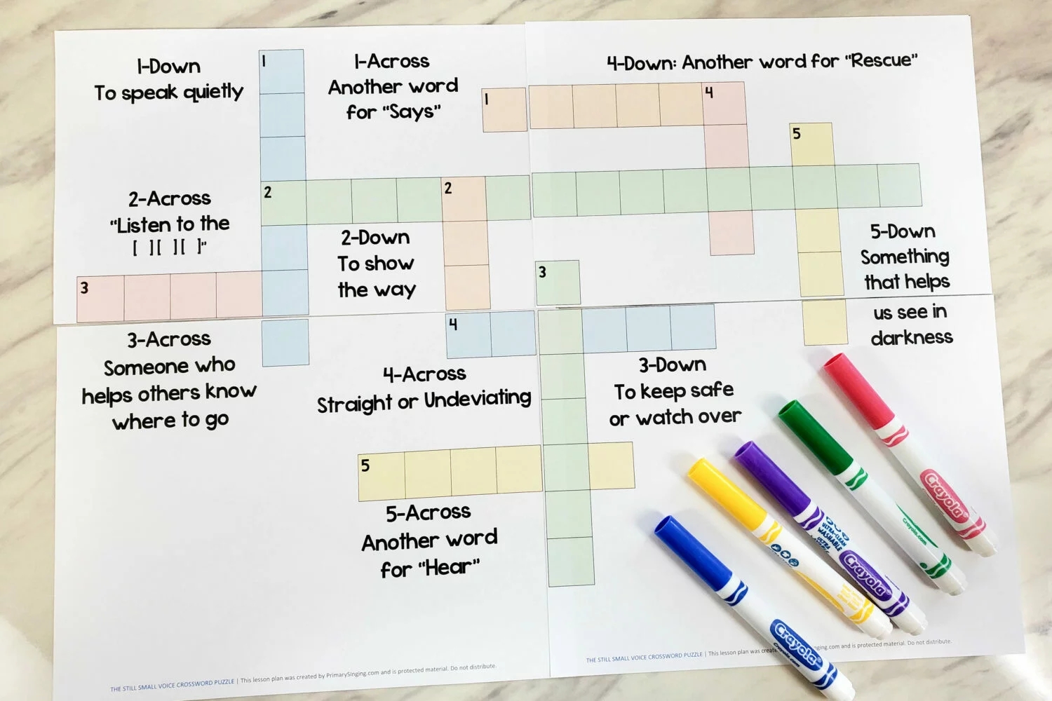 Joseph Crossword Puzzles Printable