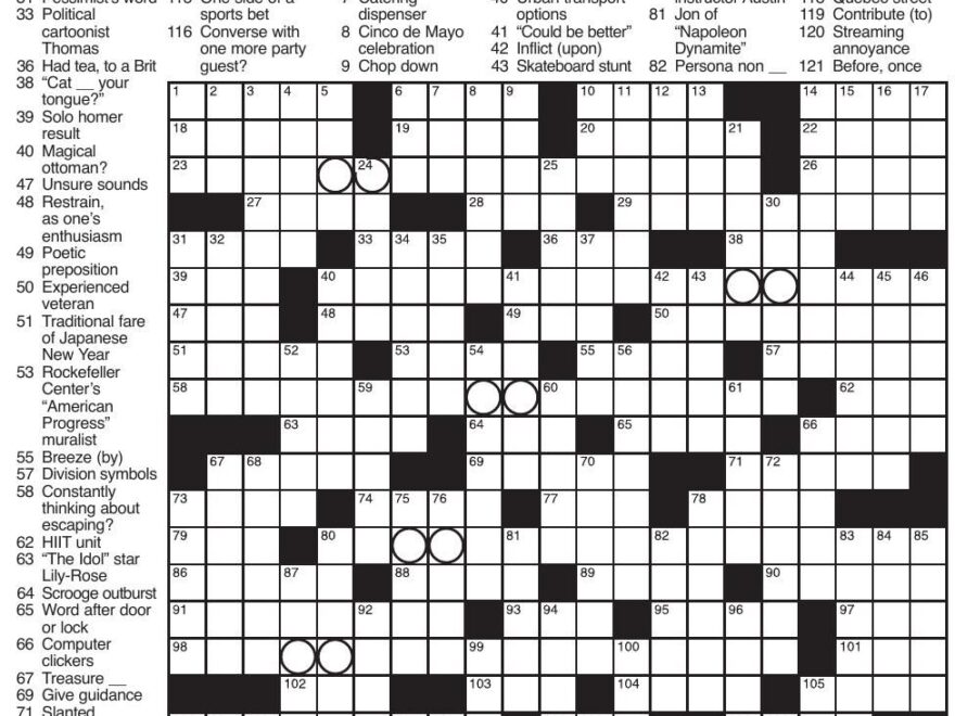LA Times Crossword 04 21 pdf Messenger inquirer