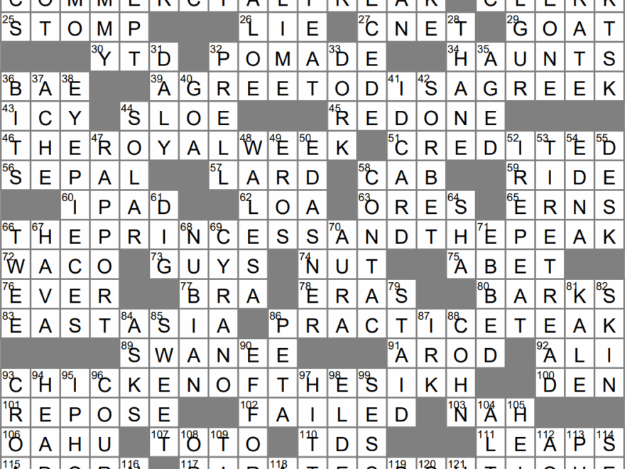 LA Times Crossword 18 Dec 22 Sunday LAXCrossword