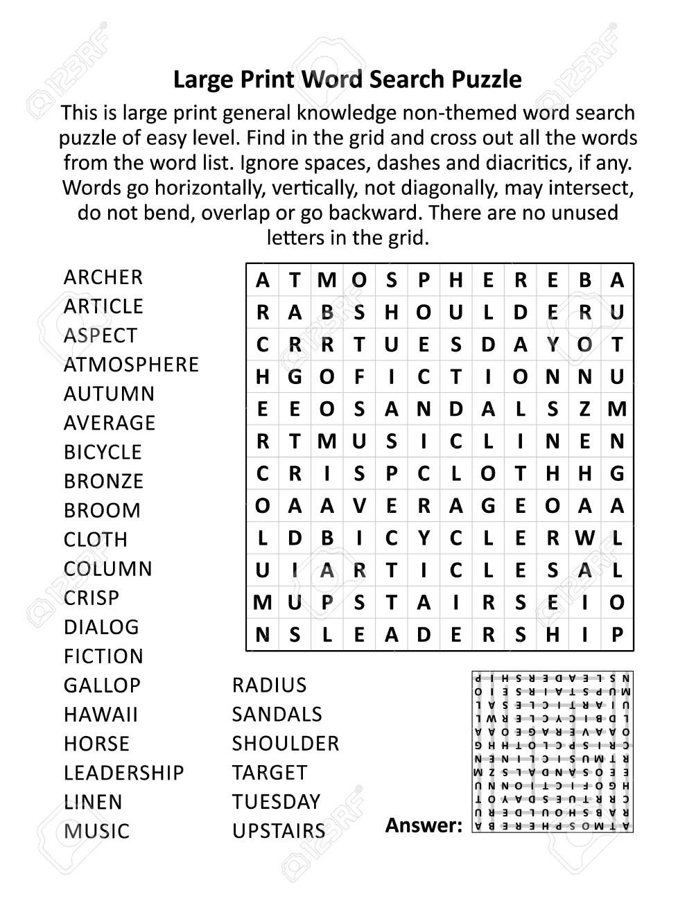 Large Print General Knowledge Word Search Puzzle Of Easy Level Family Friendly Suitable For Seniors Grown ups Children Letter Or A4 Sized Answer Included Royalty Free SVG Cliparts Vectors And Stock Illustration Image Large Print General Knowledge Word Search Puzzle Of Easy Level Family Friendly Suitable For Seniors Grown ups Children Letter Or A4 Sized Answer Included Royalty Free SVG Cliparts Vectors And Stock Illustration Image