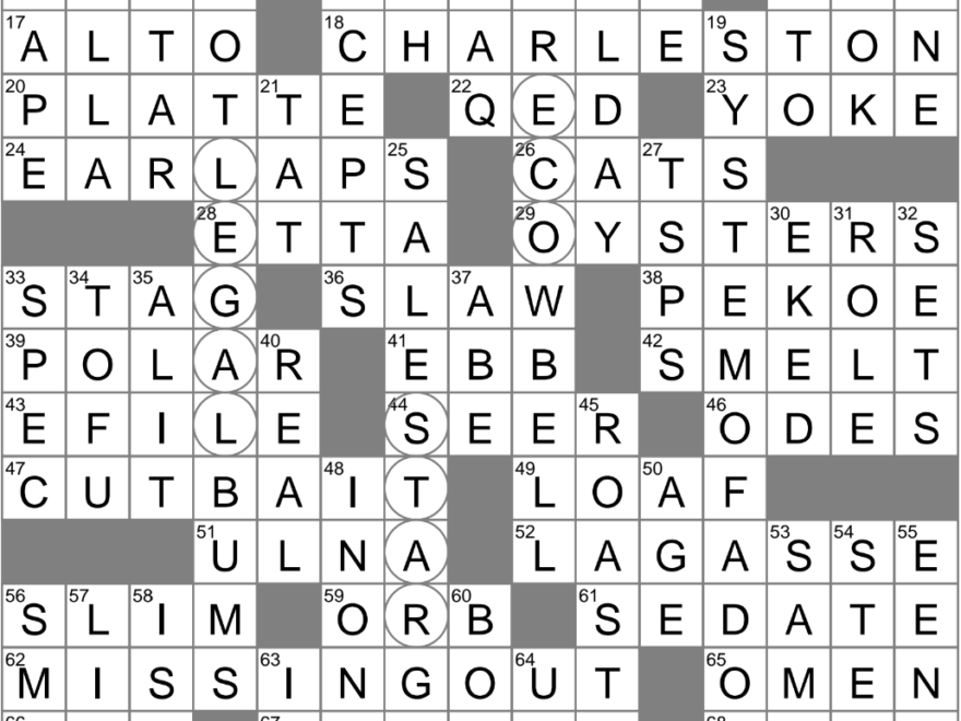 LAXCrossword Answers To The Los Angeles Times Crossword