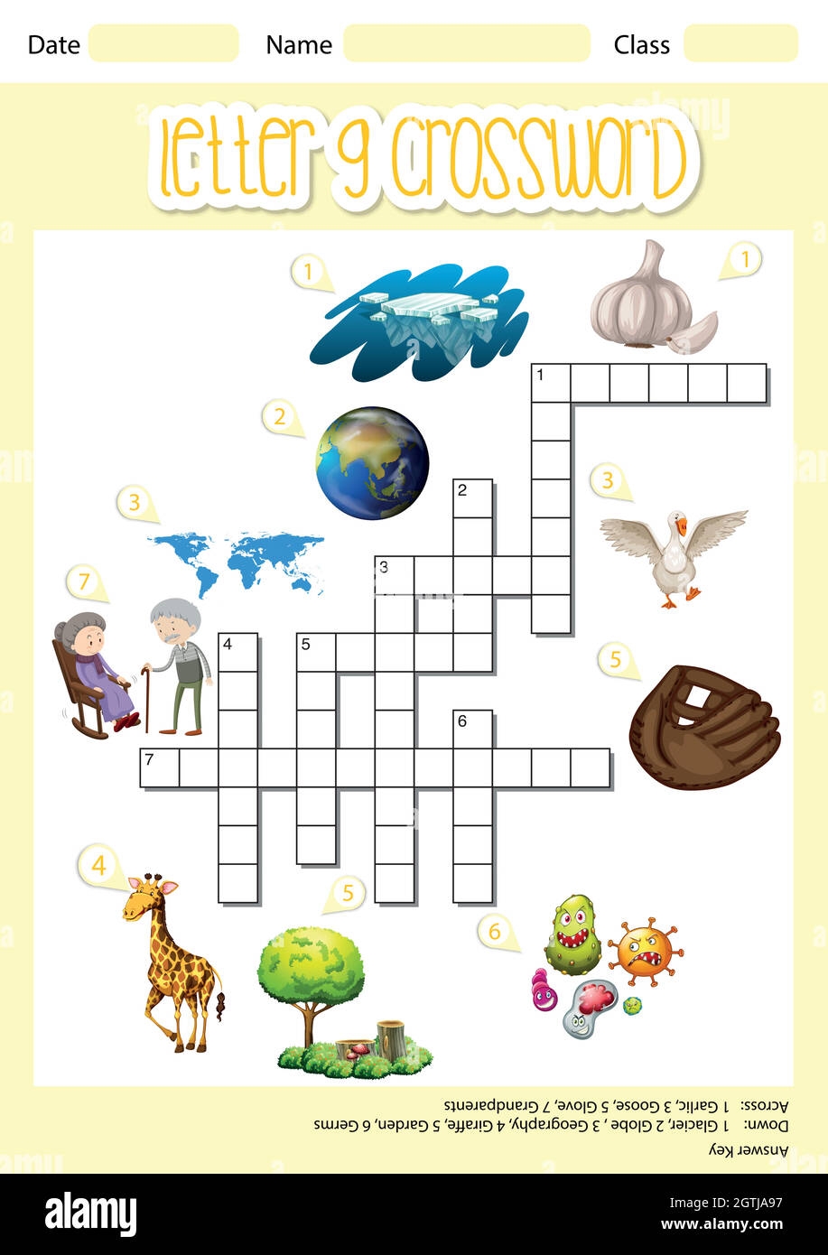 Letter G Crossword Concept Stock Vector Image Art Alamy Letter G Crossword Concept Stock Vector Image Art Alamy