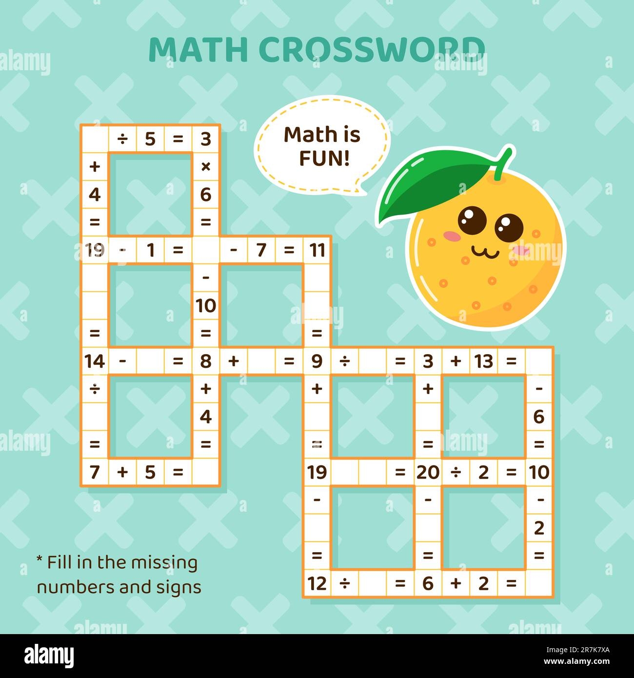 Free Printable Math Crossword Puzzle