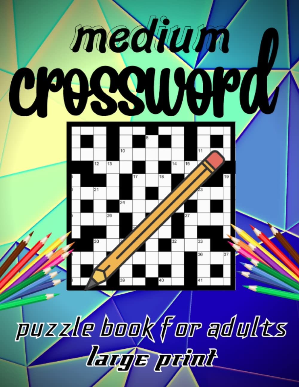 Medium Crossword Puzzle Book For Adults Large Print Crossword Puzzles Desertcart Cyprus