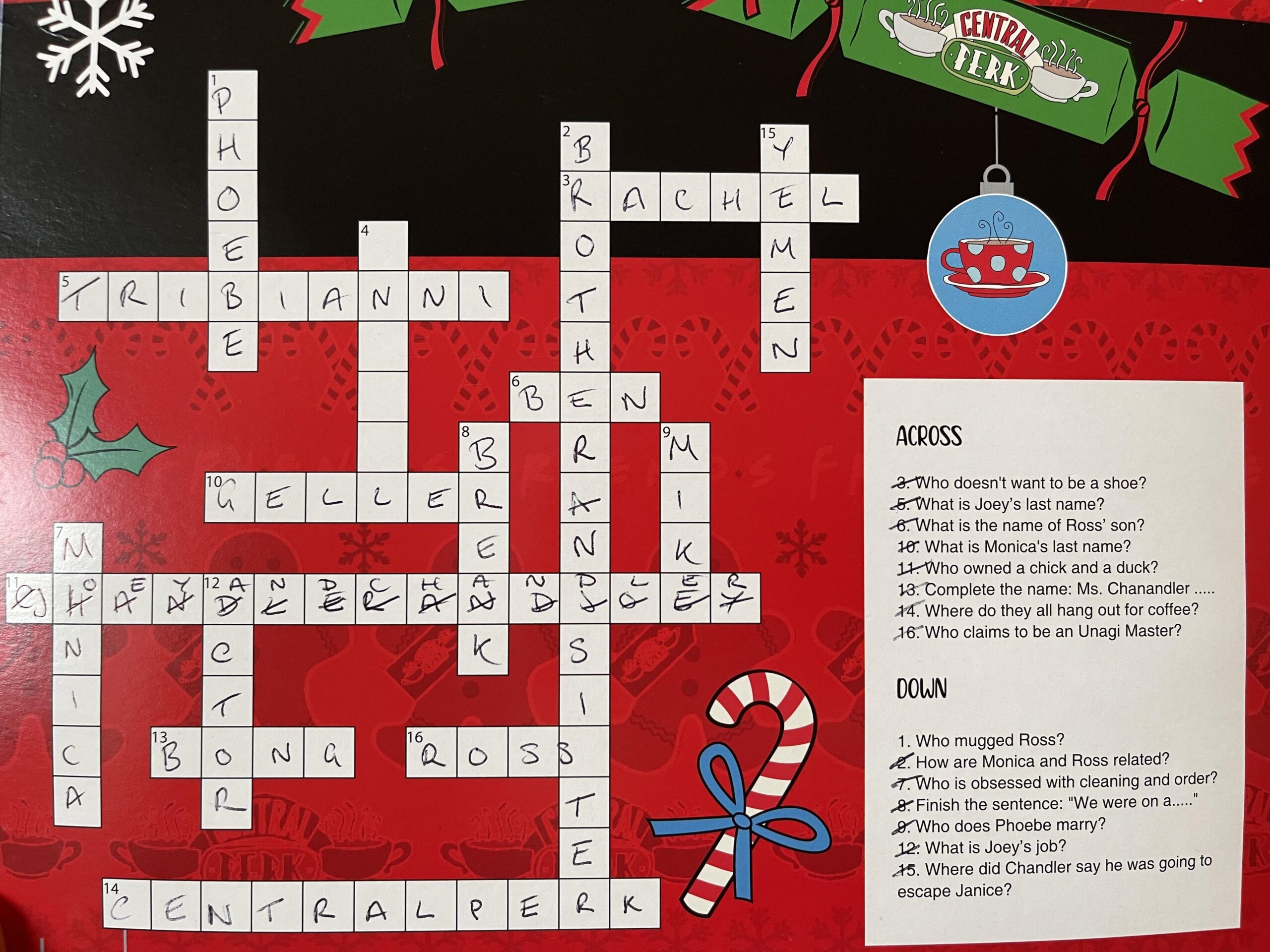 My Girlfriend s Advent Calendar Crossword Is Missing 4 Down R CrappyDesign