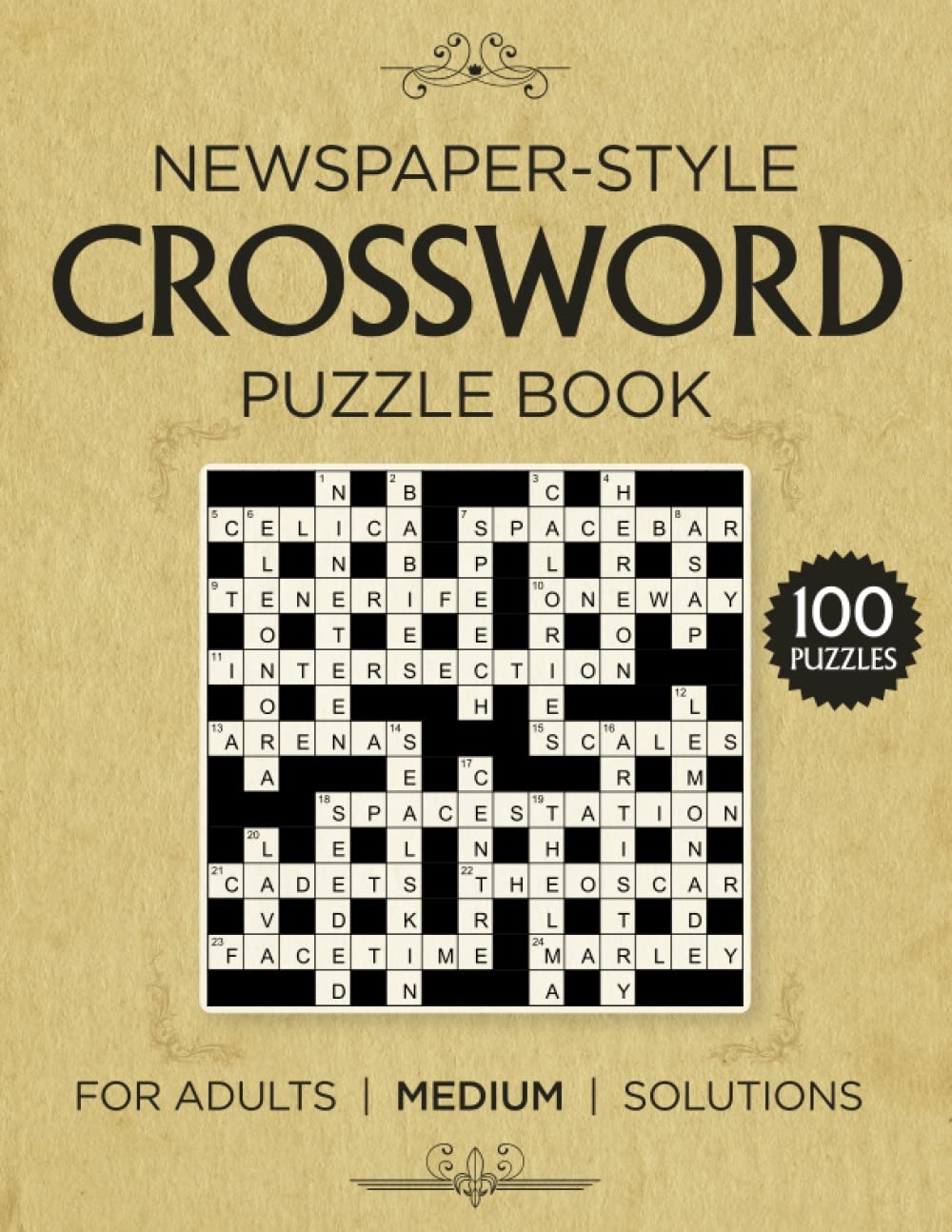 Newspaper style Crossword Puzzle Book 100 Crossword Puzzles For Adults Large 15x15 Grid Medium Difficulty With Newspaper style Interesting Clues About 20th And 21th Century United States Clayton Alger H 9798360883173 Amazon Books