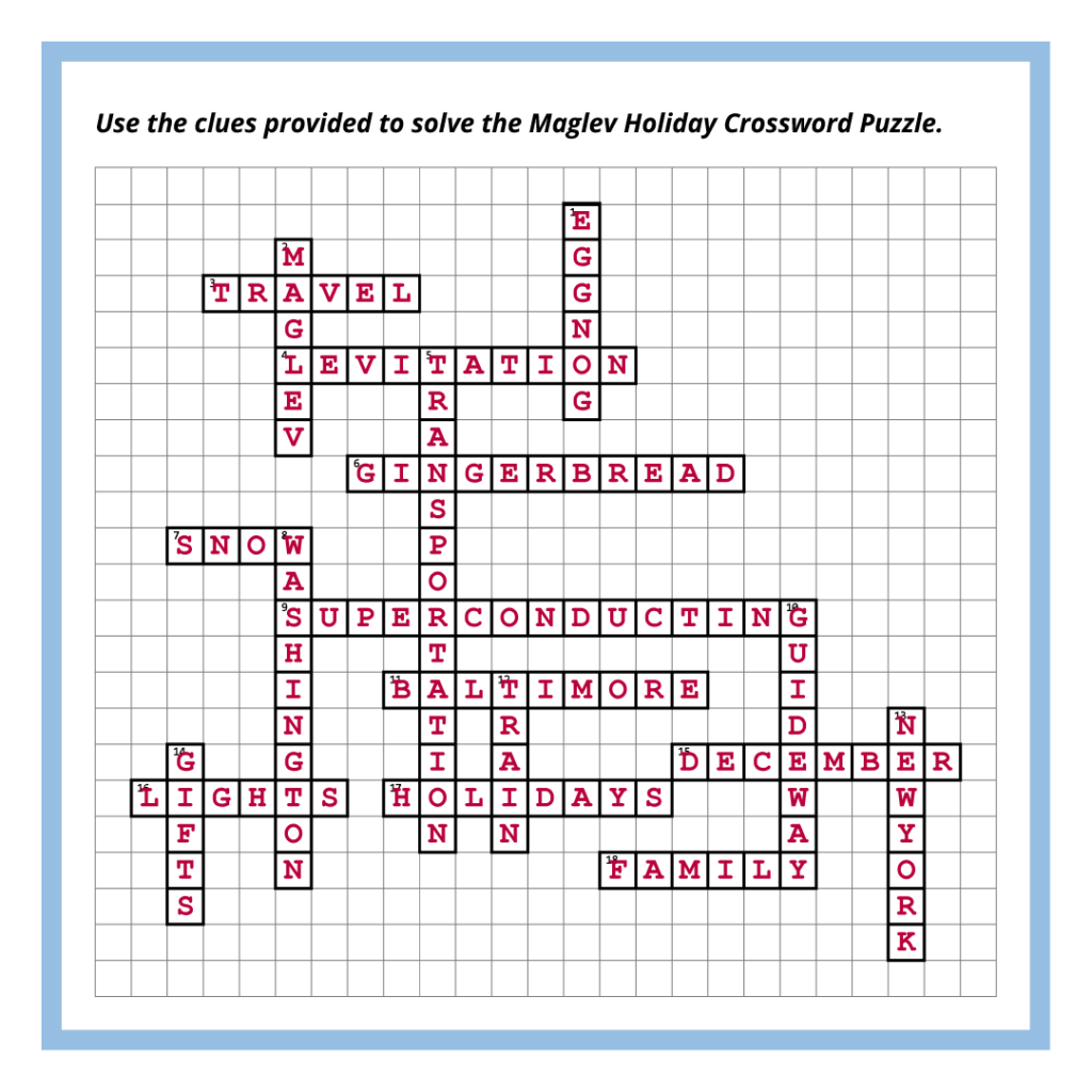 Northeast Maglev Celebrates National Crossword Puzzle Day Northeast Maglev