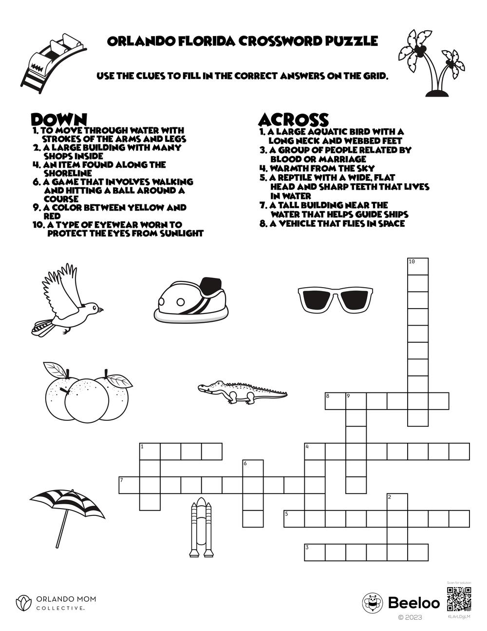 Large Print Printable Bird Crossword Puzzles Large Print Printable Bird Crossword Puzzles