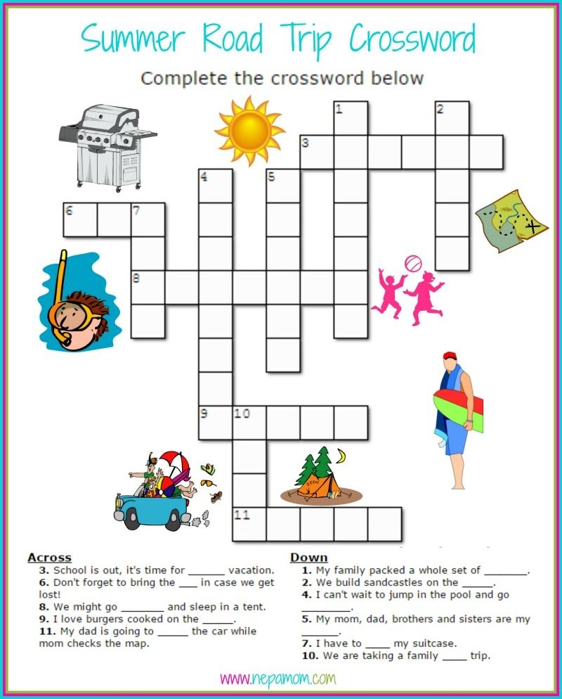 Printable Road Trip Games Good Food And Family Fun Worksheets Library