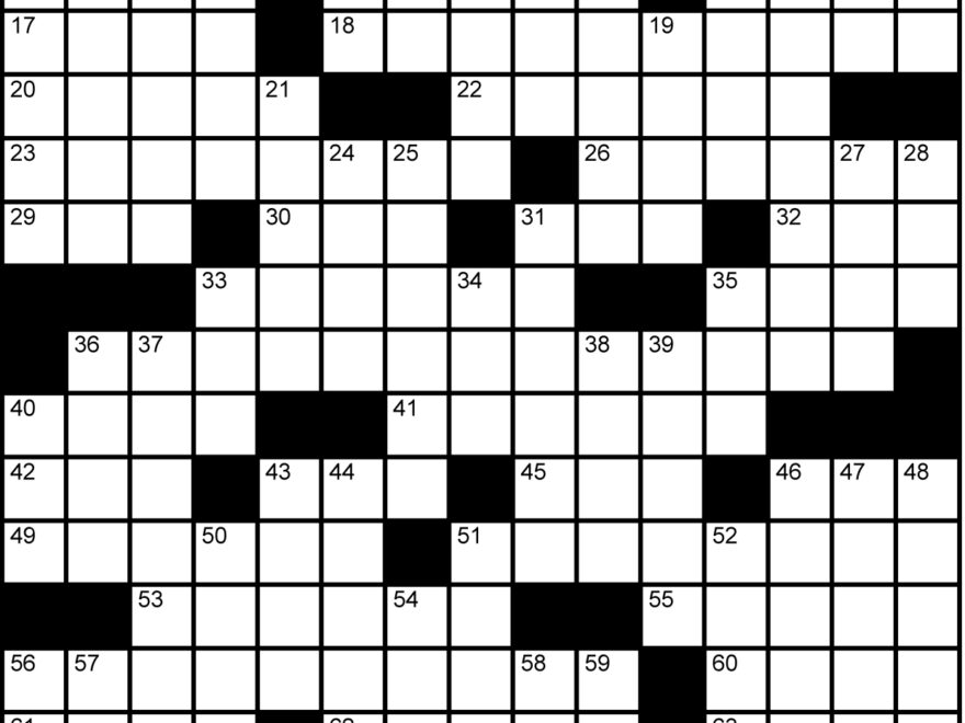 Puzzles Printable Crossword And Sudoku Issue June 4 2021 The Week