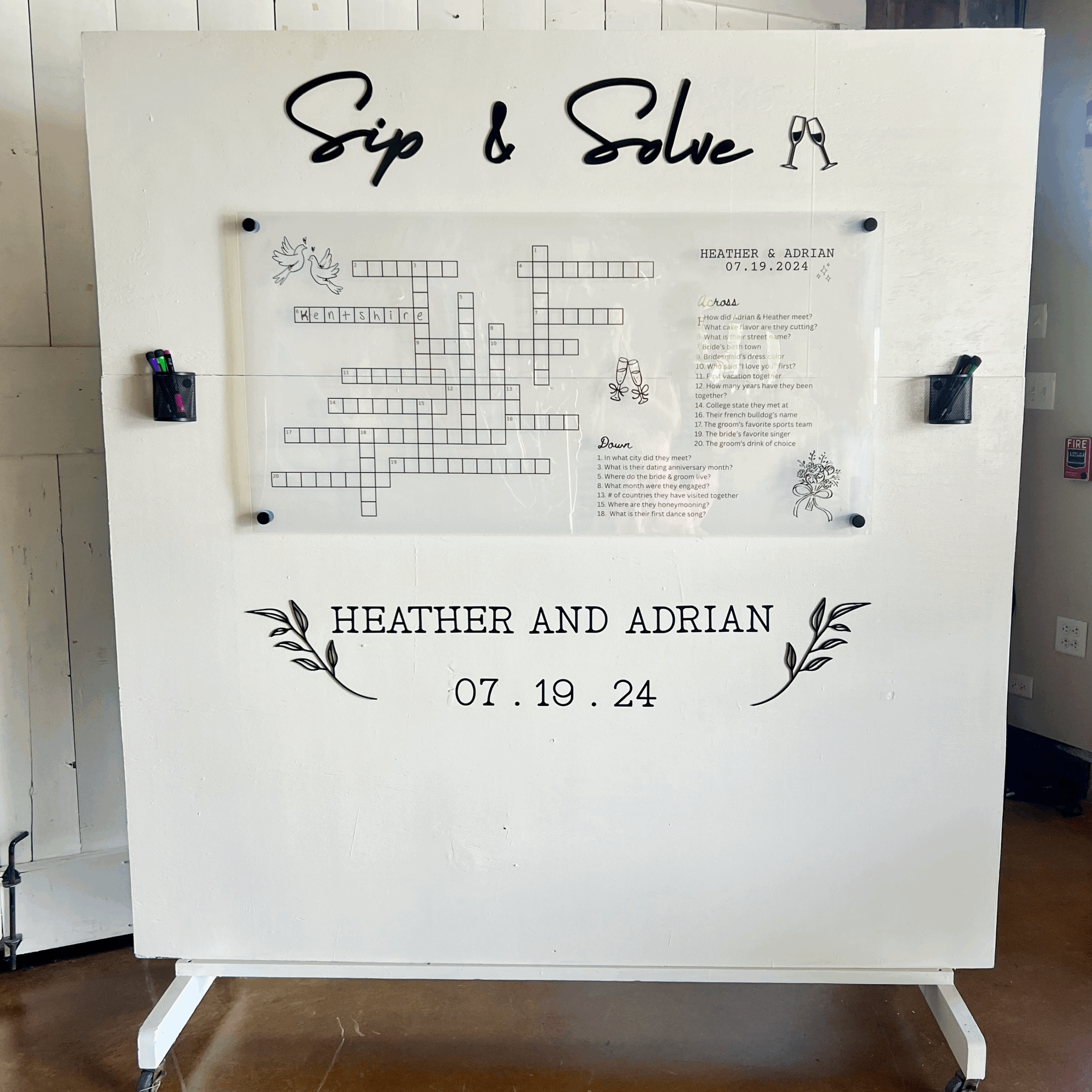 Sip Solve Custom Crossword Puzzle Venue 5126