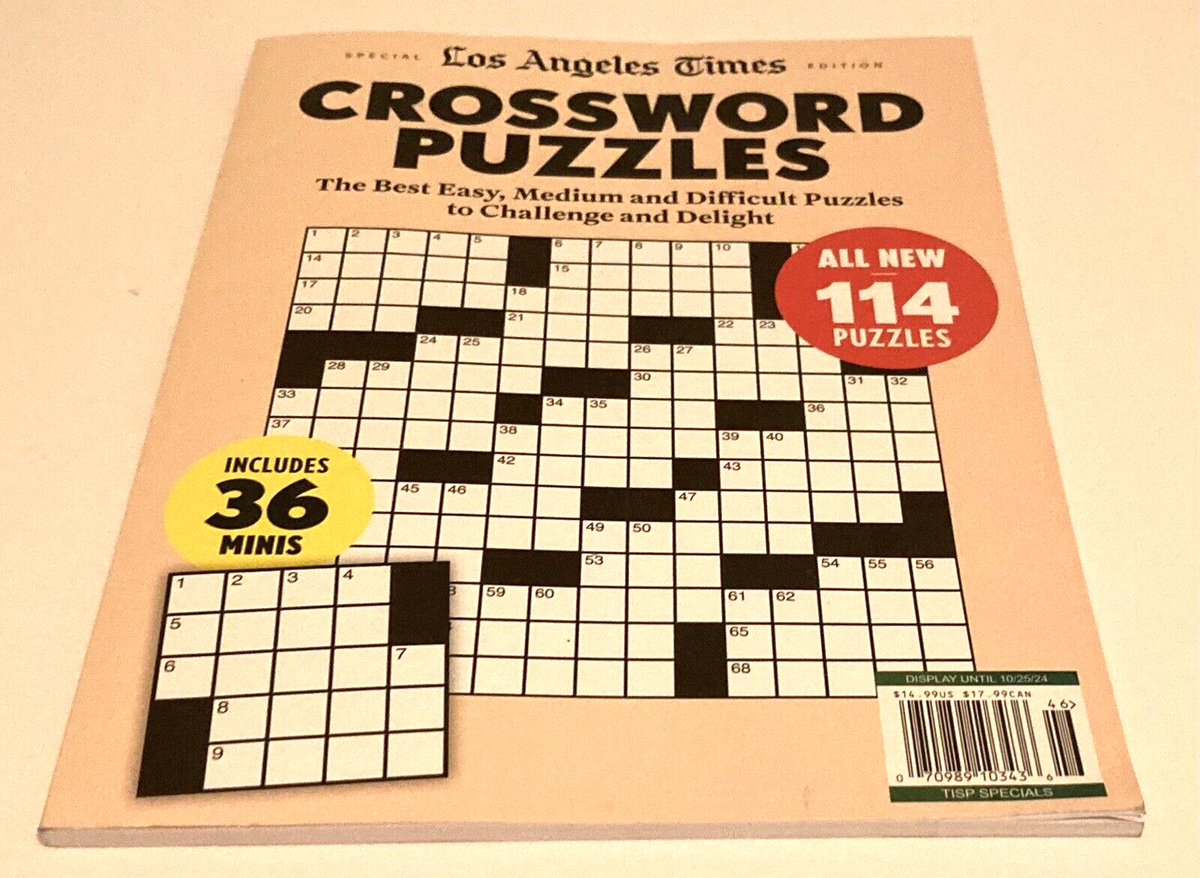 SPECIAL Los Angeles CROSSWORD PUZZLE 114 Puzzles Time Includes 36 Minis EBay