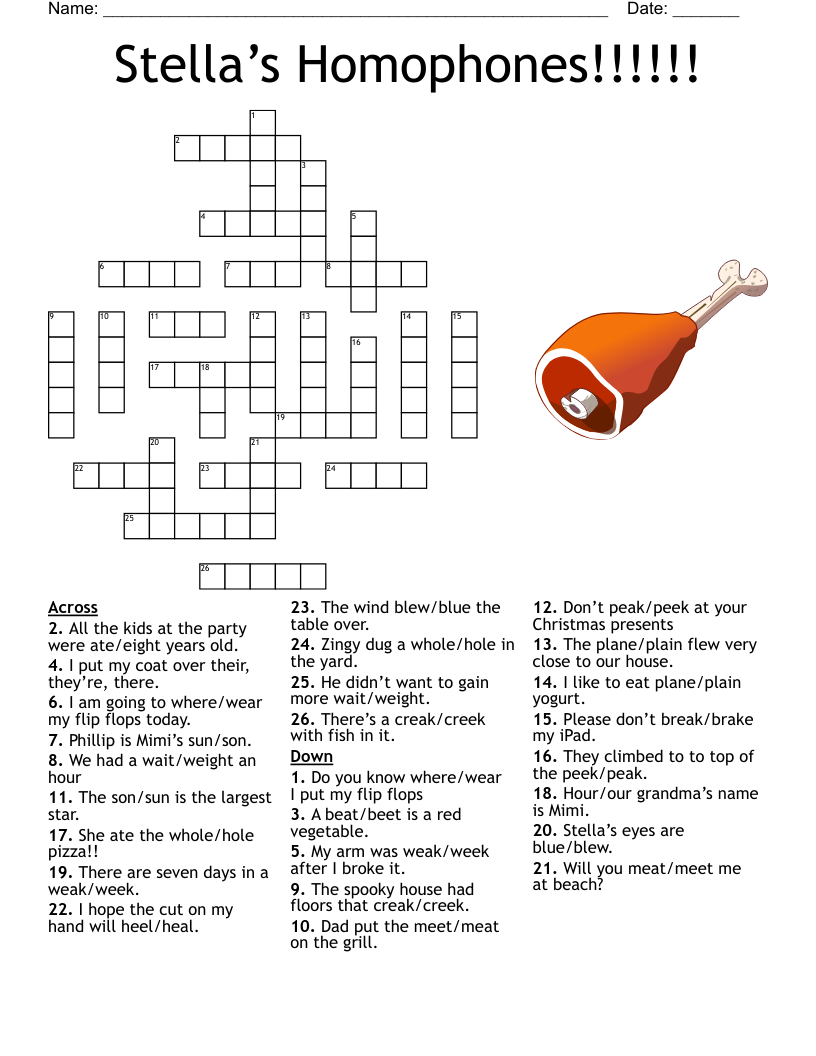 Spelling Crossword Puzzle WordMint