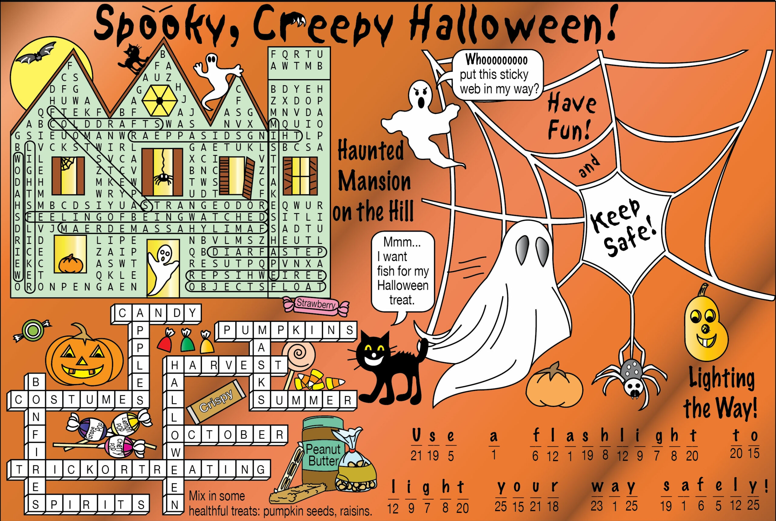 Spooky Creepy Halloween Hauntings History Safety Printable Puzzles Made By Teachers