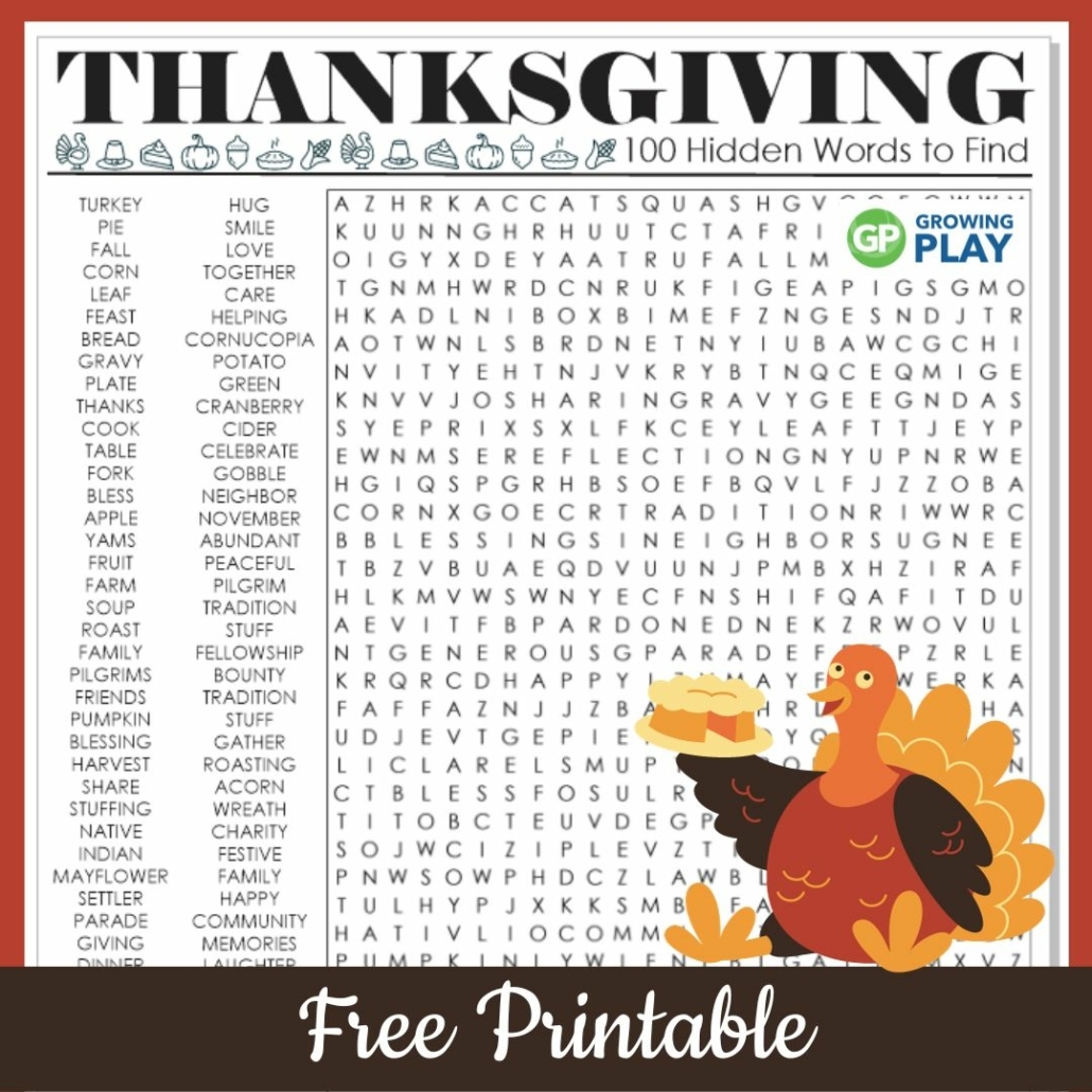 Thanksgiving Word Search Hard Printable Free Puzzles Growing Play Thanksgiving Word Search Hard Printable Free Puzzles Growing Play
