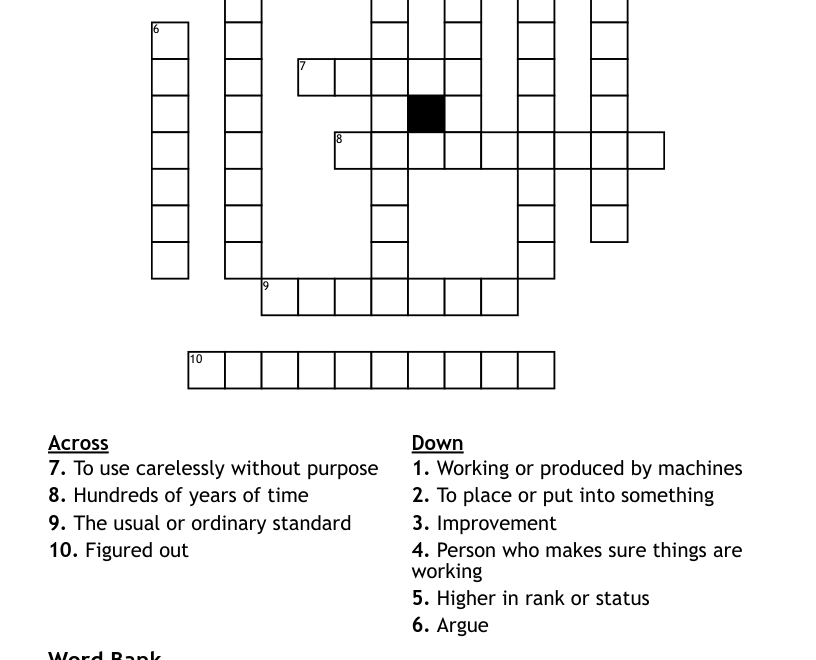 The Fun They Had Crossword WordMint